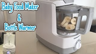 Homemade baby food using the Cuisinart Baby food maker & Bottle warmer