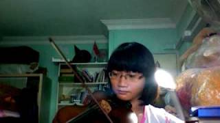 Bach violin Gigue part 1 from partita no 2 by koh cheng jin