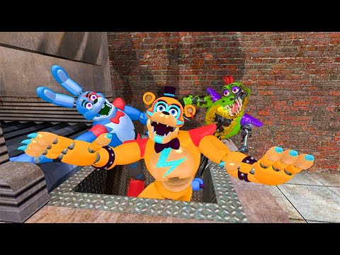 SPARTAN KICKING FNAF SECURITY BREACH ANIMATRONICS in Garry's Mod! (FNAF SB)