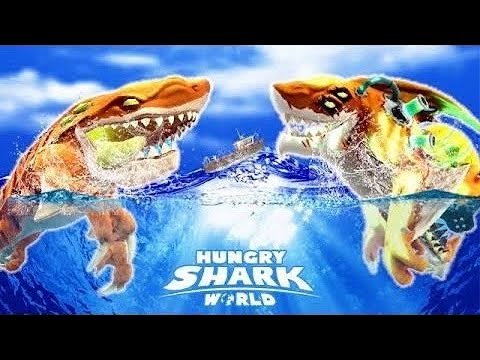 Hungry Shark World | Meltdown Shark New Unlocked Skin apocalypse extinction
