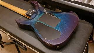 Video thumbnail for Jackson USA Dinky DK1 Eerie Dess Swirl Bill Lawrence L500 Schaller Floyd Rose Guitar Up Close Video by Essex Recording Studios