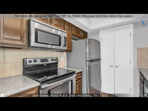 Priced at $181,500 - 1004 Signal Ridge Place 1004, Rockwall, TX 75032