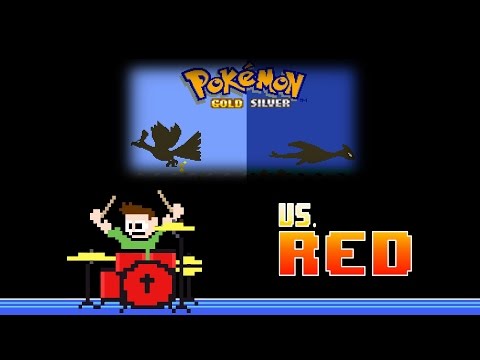 Pokemon Gold/Silver - Vs. Red (Drum Cover) -- The8BitDrummer