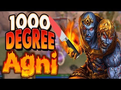 Smite: 1000 Degree Agni Vs. Randos (Agni Damage Build) - AUTO THEM DOWN!