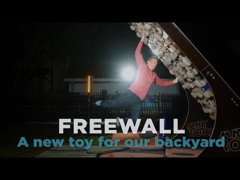 Jakob Schubert - FREEWALL - A new toy for our backyard