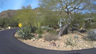 preview picture of video 'Driving Paradise Valley, Arizona, Passenger Side View, Christmas Eve 2014,  GOPR7521'
