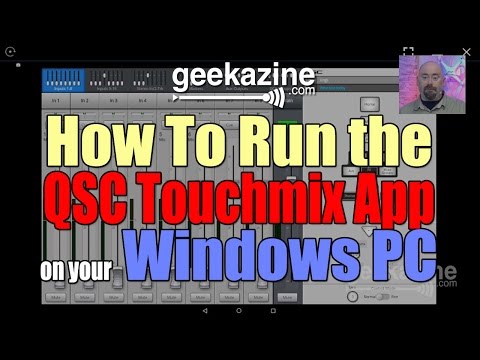 How to Run the QSC Touchmix App on Your Windows PC