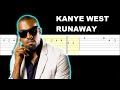 Kanye West - Runaway (Easy Guitar Tabs Tutorial)