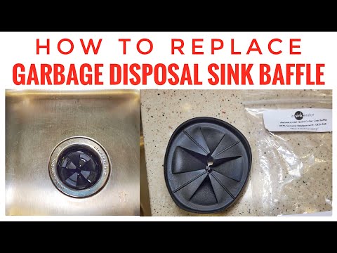 How To Replace Garbage Disposal Splash Guard In Sink Erator Baffle QCB-AM Review