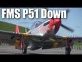 FMS P51 Mustang crash (RC model plane) 
