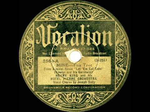 1933 Henry King - Mine (Joseph Sudy, vocal)