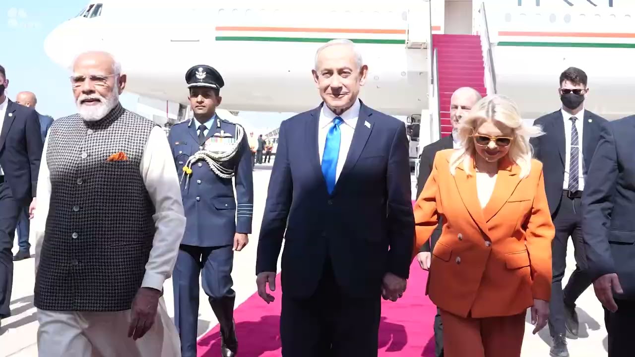 PM Netanyahu Welcomes Indian PM Modi