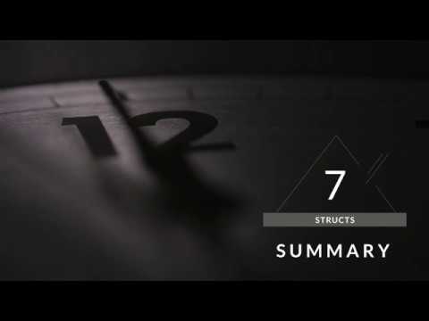 Structs: Summary – Swift in Sixty Seconds