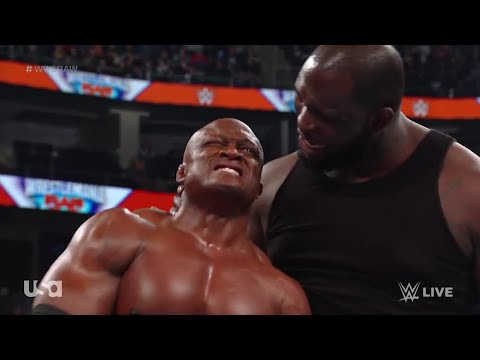 Bobby Lashley Returns & Clashes With Omos - WWE Raw 3/28/22 (Full Segment)