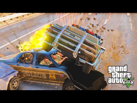 GTA 5 Police Car Crashes Compilations Police Chase Part 3 - Destruction Car Crashes