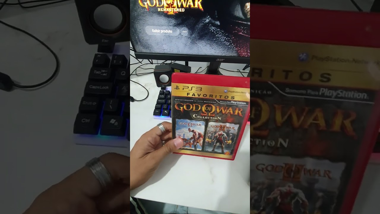 GOD OF WAR COLLECTION MIDIA FISICA E DIGITAL PS4 E PS5 #shortvideo #godofwar