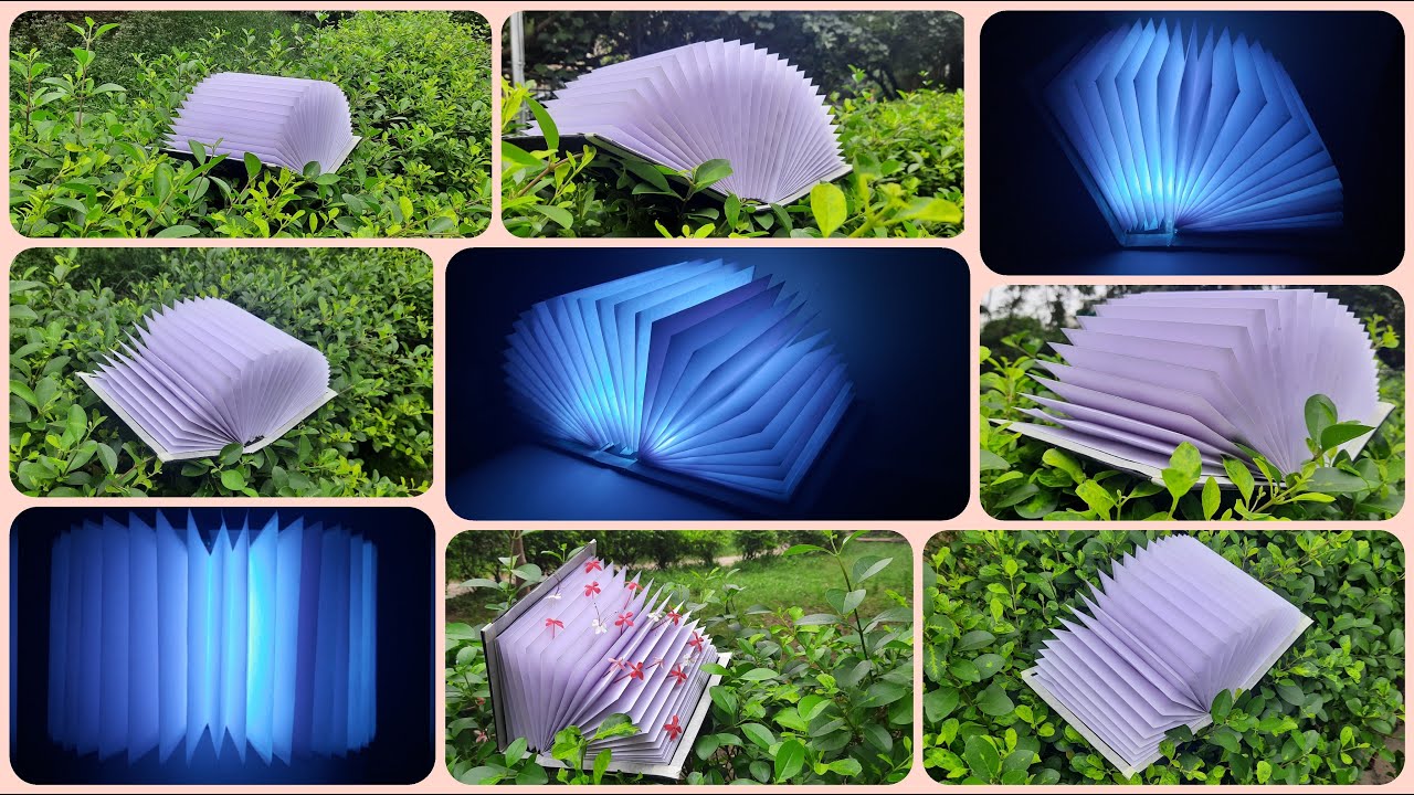 Book lamp | Led Book lamp tutorial | #DIY Book lamp | #Handmadegifts.