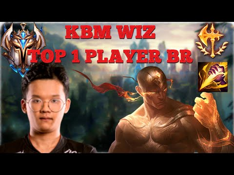KBM WIZ TOP 1 LOL BR - LEE SIN GAMEPLAY - LEAGUE OF LEGENDS (O MELHOR JOGAR SOLOQ DO BRASIL)