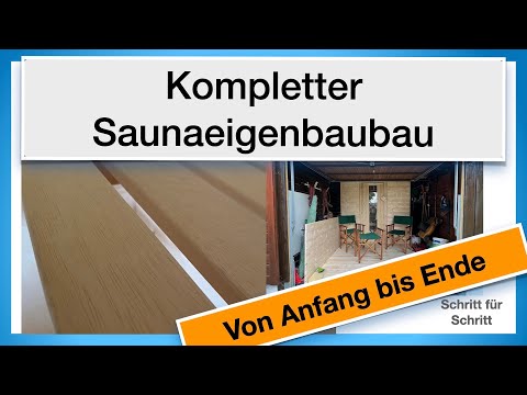 #Saunabau von #Anfang bis #Ende - selber bauen
