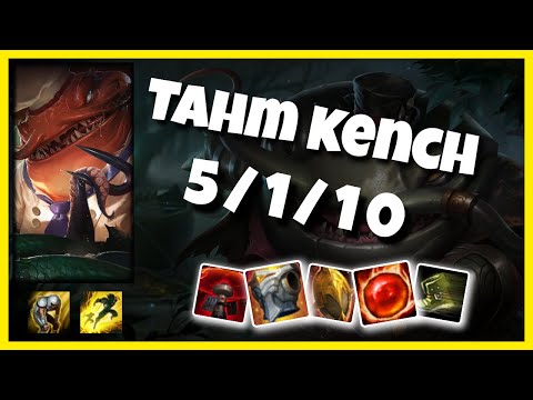 KOREAN Challenger Tahm Kench SUPPORT (5/1/10) vs PANTHEON Gameplay Replay - Patch 10.19