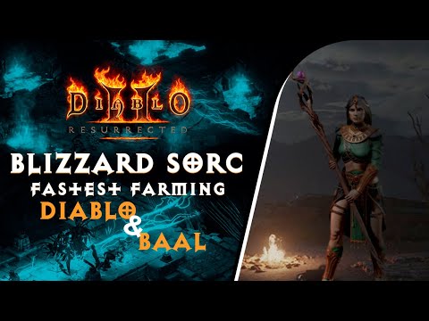 BLIZZARD SORCERESS BUILD - HELL FASTEST FARMING DIABLO AND BAAL IN DIABLO® 2 RESURRECTED