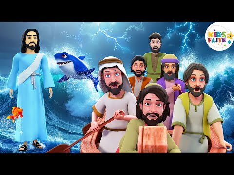 Jesus Walks on Water | Faith-Filled Christian Song for Kids | Kids Faith TV