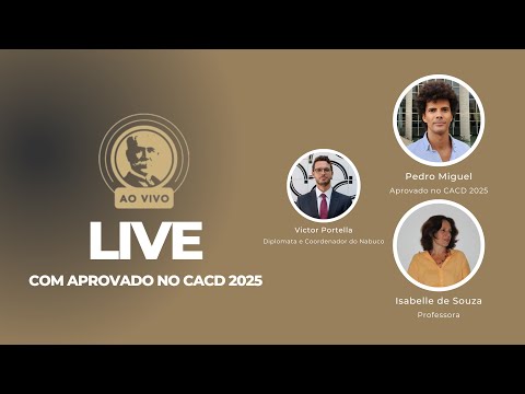 LIVE COM APROVADO NO CACD 2025: PEDRO MIGUEL