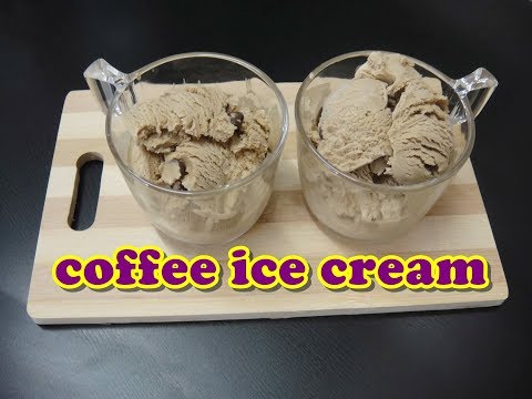 DIY Desserts - Coffee Chocolate Chip Ice Cream  (using ice cream maker)