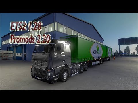 ETS2 1.28 | Promods 2.20 | northern Finland winter [Timelapse]