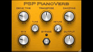 Video thumbnail for The all-new PSP PianoVerb a freeware reverb effect from PSP! by PSPaudioware