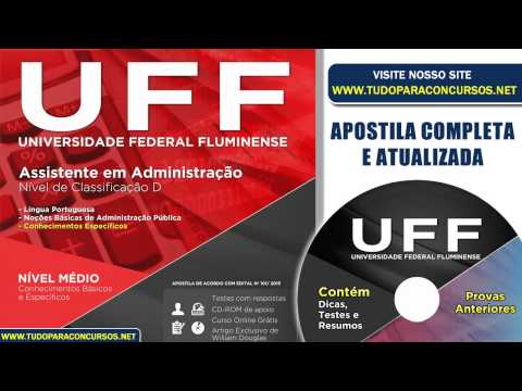 Apostila UFF - Assistente em Administração Classificação D 2015