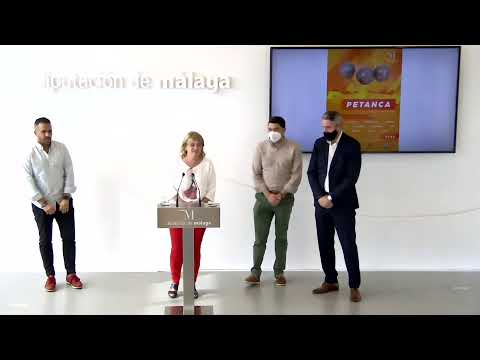 Presentación de la I Copa Provincial de Petanca Diputación de Málaga 2021