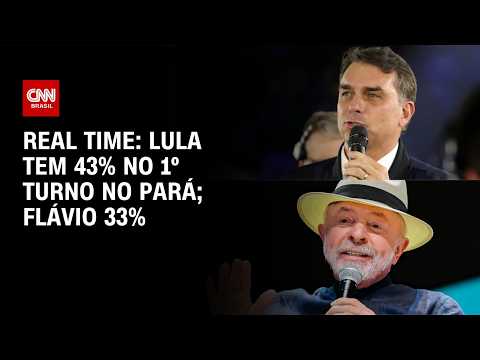 Lula tem 43% no 1º turno no Pará; Flávio 33%, aponta pesquisa | CNN NOVO DIA