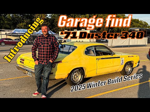 Garage find 1971 Plymouth Duster 340 sitting for the better part of 30 years. Winter Build Series