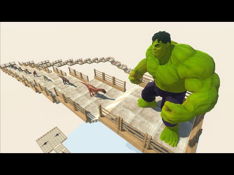 HULK DEATH FALL - Animal Revolt Battle Simulator