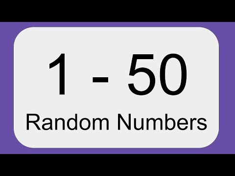 Random Numbers 1 to 50