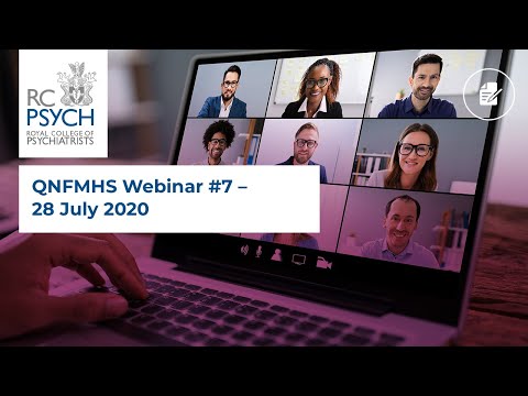 QNFMHS Webinar #7 – 28 July 2020