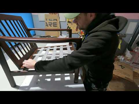 Obijanie w pasy fotel Bączyk B-7522