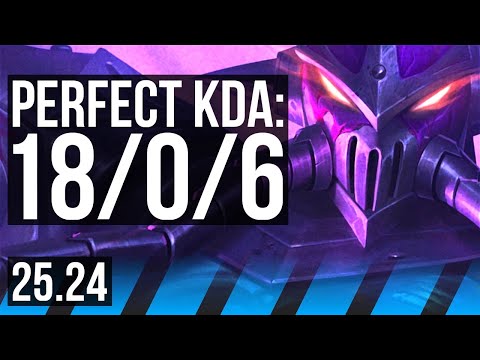KASSADIN vs AHRI (MID) | Perfect KDA: 18/0/6 | EUW Master | 25.24
