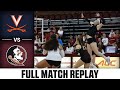 Virginia vs. Florida State Full Match Replay | 2023 ACC Volleyball