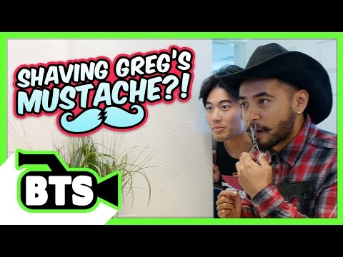 Greg Shaves His Mustache!? (BTS)