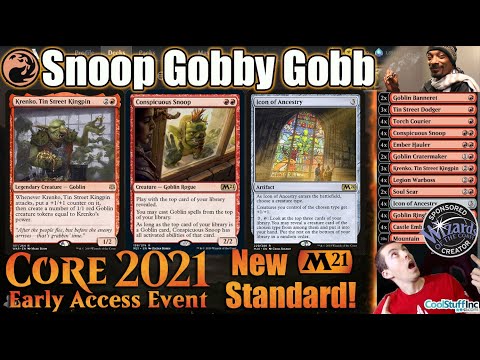 Core Set 2021 Standard: Snoop Gobby Gobb! Early Access Sponsored Streamer Event - Ten New Brews!