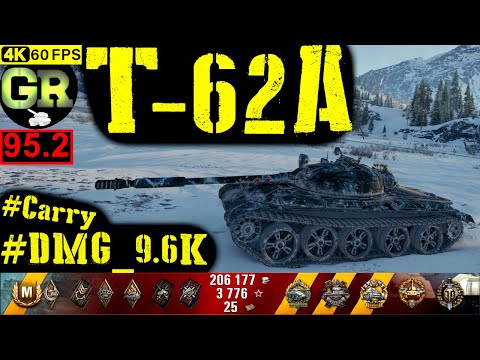 95_World of Tanks T-62A WoT Replay - 8 Kills 9.6K DMG(Patch 1.4.0)