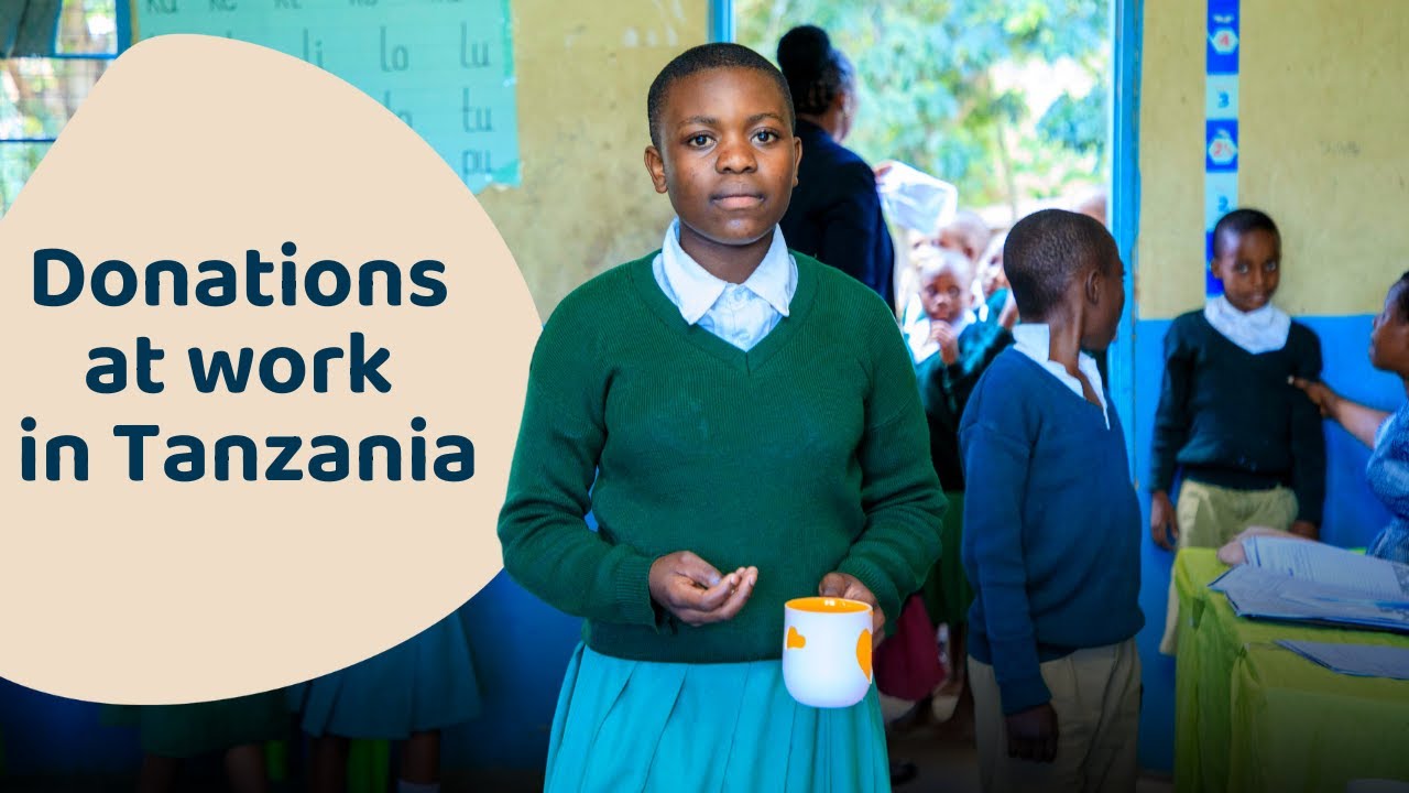 Donations at work in Tanzania