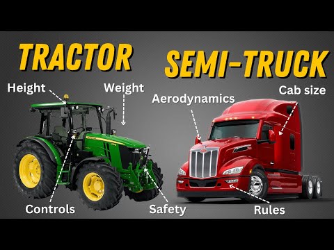 EPIC Battle - Semi-Truck VS. Tractor