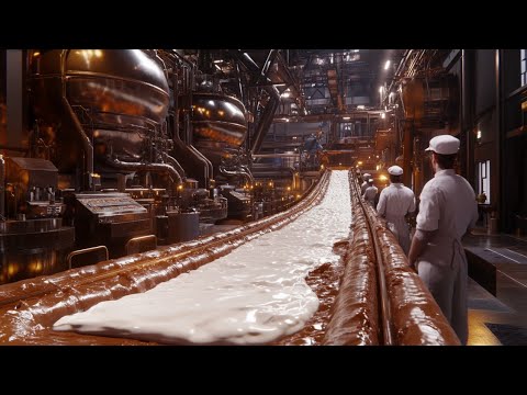 How Hershey’s Cookies ‘n’ Cream Are Made - Inside The Hershey’s Factory 🍫 🏭