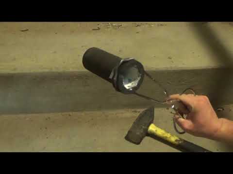 super easy! Forging crucible tongs and testing with aluminum ingot
