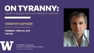 On Tyranny: Twenty Lessons from the Twentieth Century