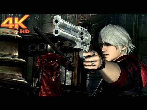 Nero Meets Dante First Time Full Fight Scene Devil May Cry 4 Remastered [4K 60FPS]
