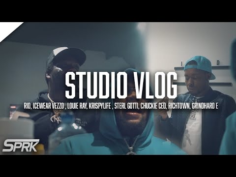 Rio Da Yung Og x Icewear Vezzo x Louie Ray x KrispyLife x Sterl Gotti x Chuckie CEO - (STUDIO VLOG)